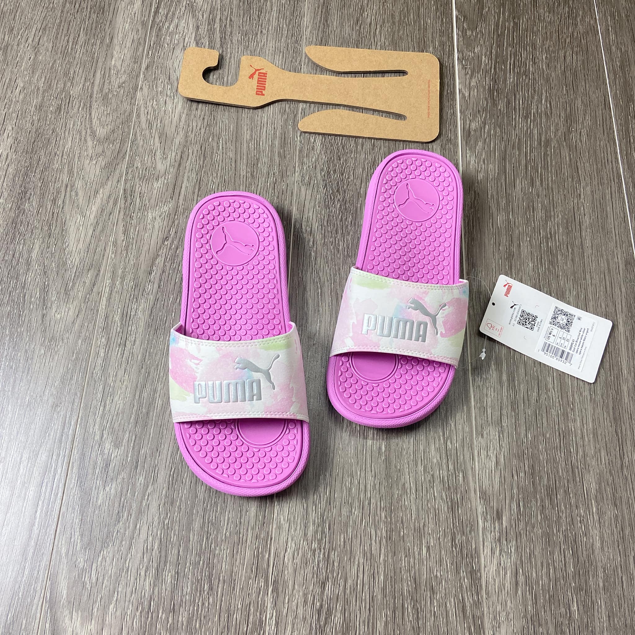 Dép Puma Cool Cat Bleached Slides Hồng 385895 01