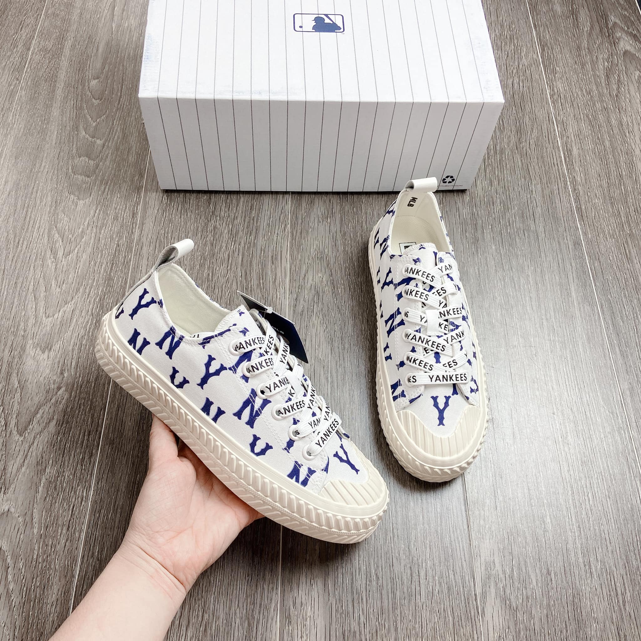 Giày MLB Playball Monogram New York Yankees ( 3ACVVM12N )