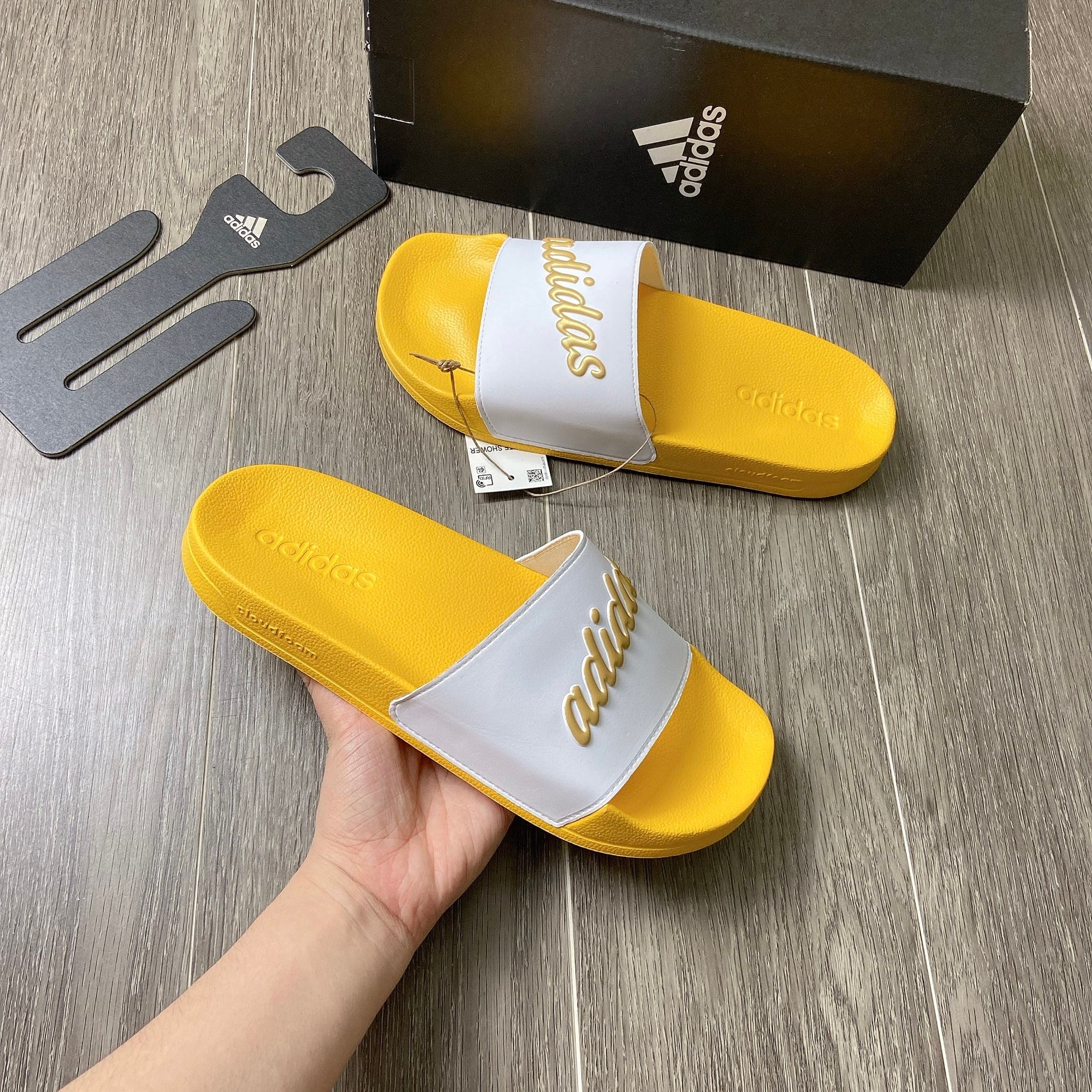 Dép Adidas Adilette Shower Slides Gold Metallic [ GZ5931 ]