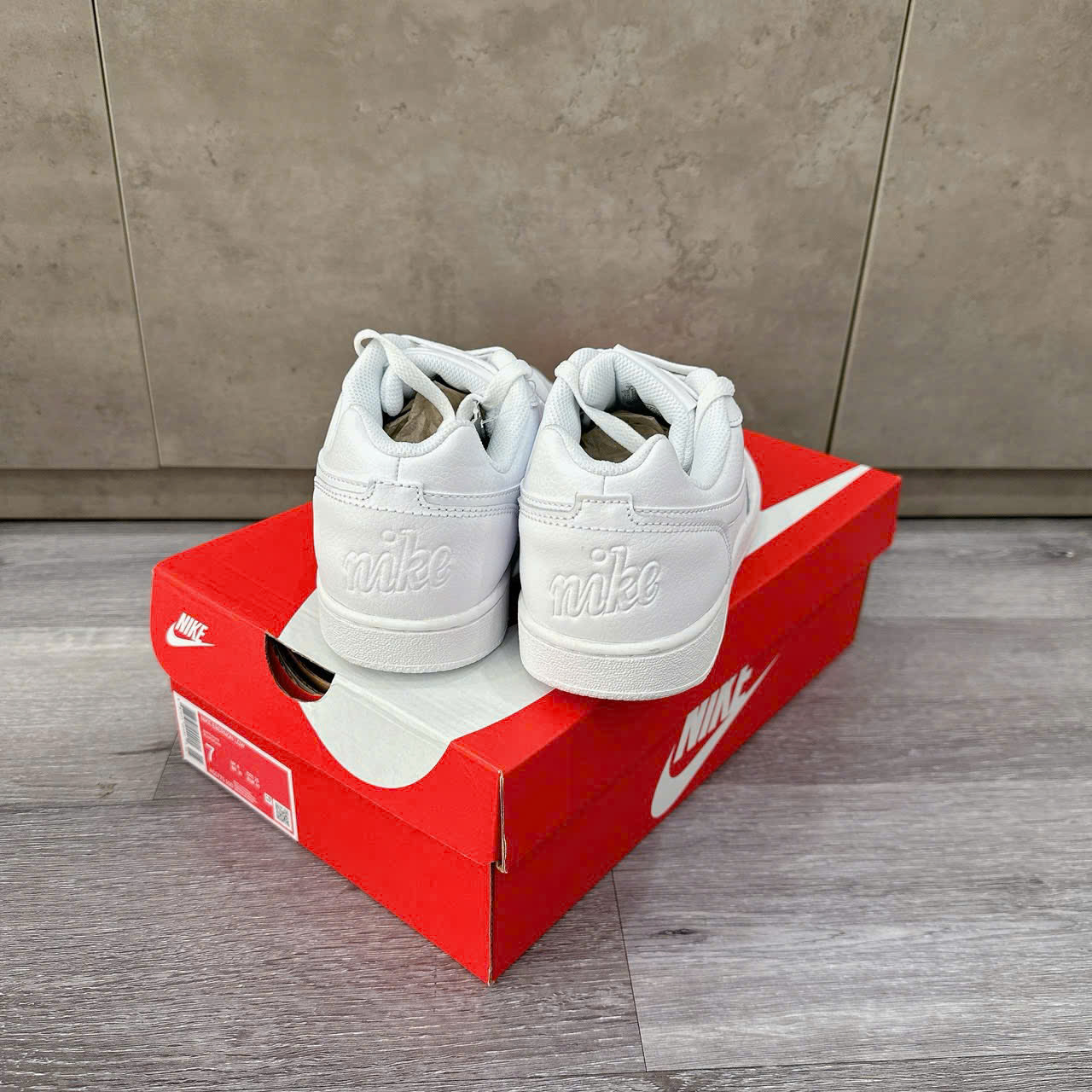 Giày Nike Ebernon Low Triple White [ AQ1775-100 ]