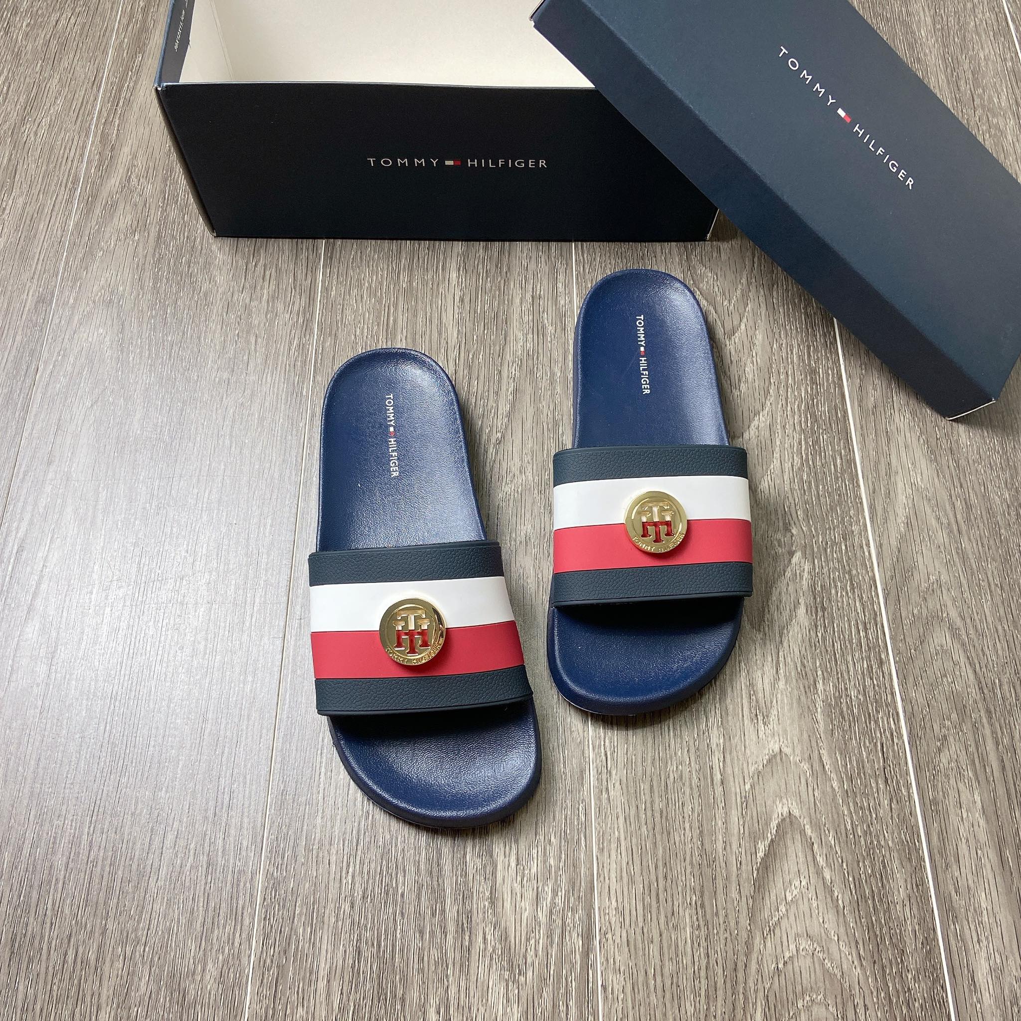 Dép Tommy Hilfiger DIEDRE Dark Blue