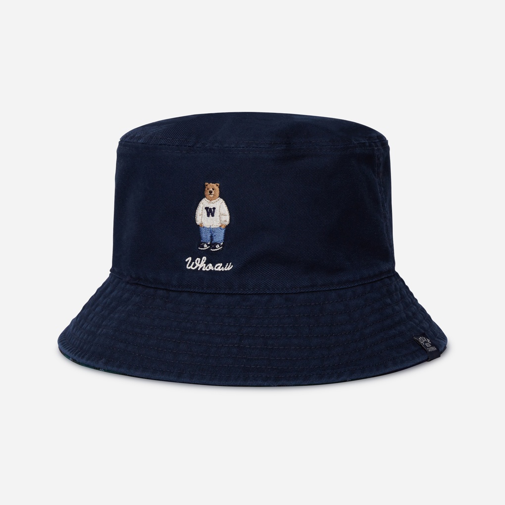 Mũ Whoau Steve Reversible Bucket Navy [ WHACD4932A-01 ]