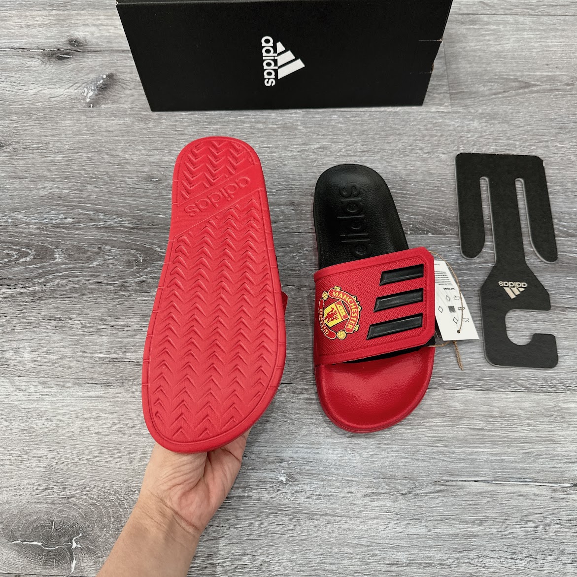 Dép Adidas Adilette TND Manchester United Red Black [ GZ5940 ]