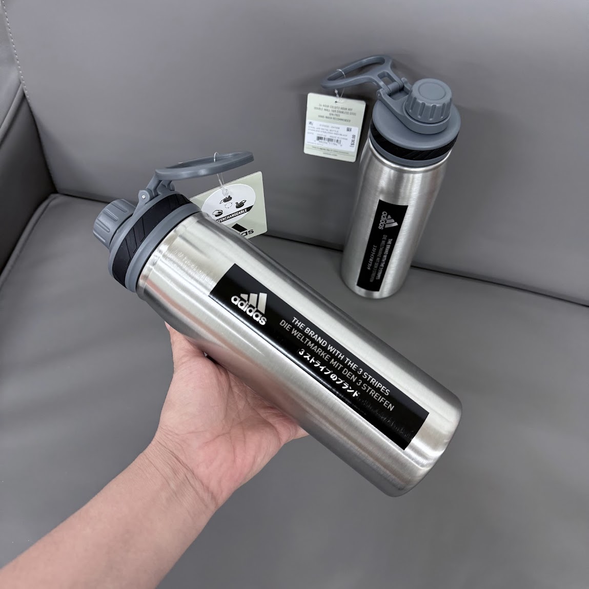 Bình Giữ Nhiệt Adidas Steel Metal Bottle 600ML White [ EX7308 ]