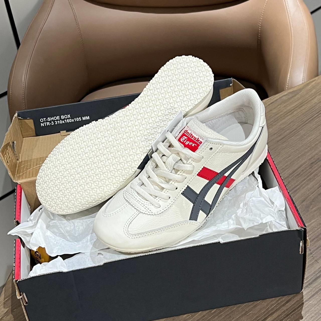 Giày Onitsuka Tiger Machu Racer Cream Black Red [ 1183B770-100 ]