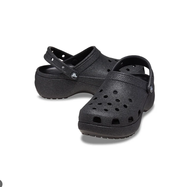 Giày Crocs Classic Platform Glitter Clog Black [ 207241-001 ]