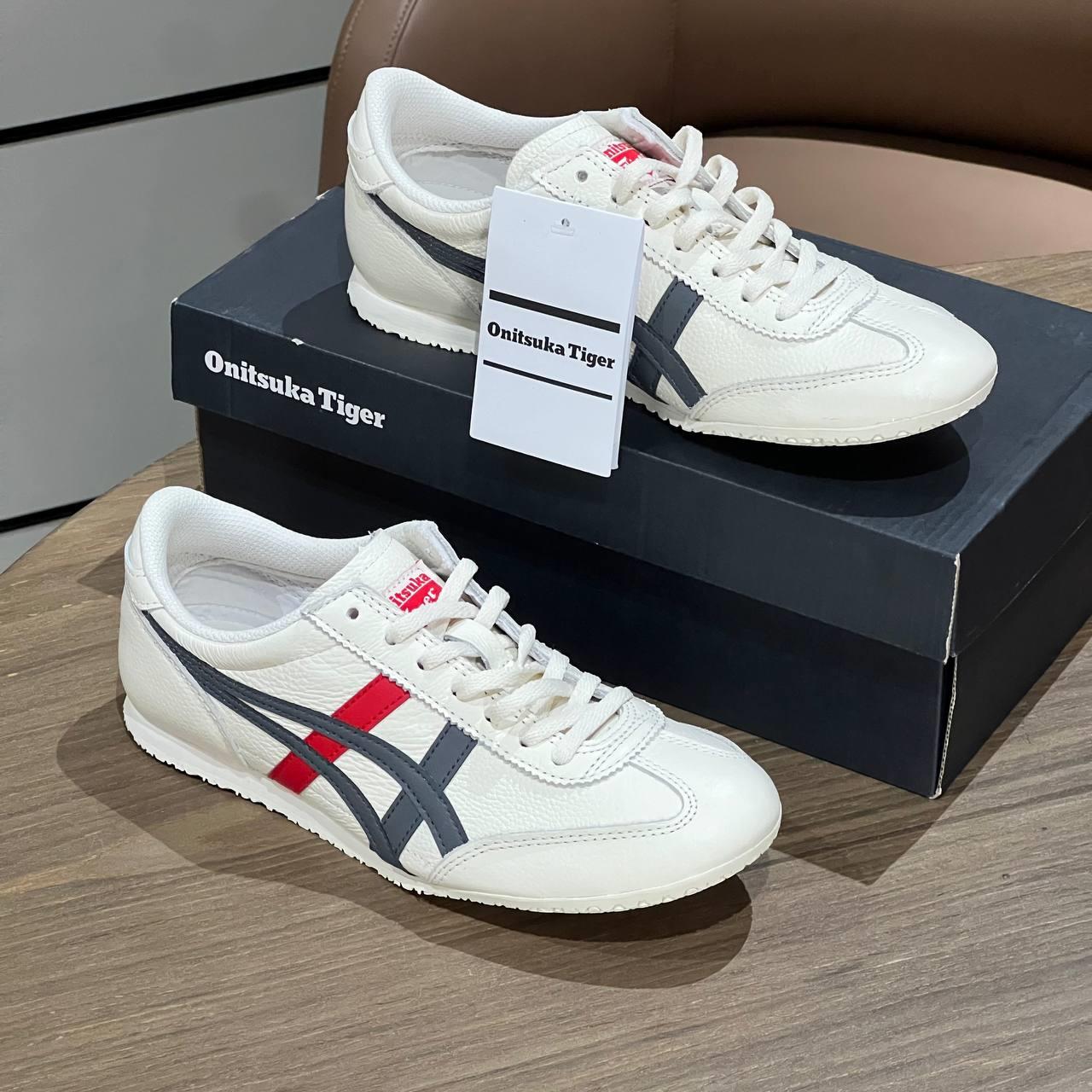 Giày Onitsuka Tiger Machu Racer Cream Black Red [ 1183B770-100 ]