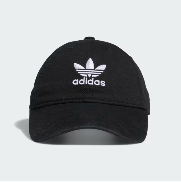 Mũ Adidas Relaxed StrapBack Black White [ BH7239 ]