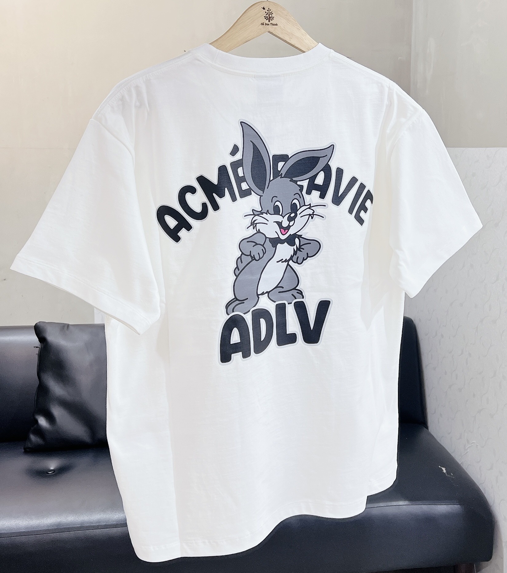 Áo Thun ADLV Cartoon Rabbit Short Sleeve Cream [ ADLV23SS-SSACTB-CRM ]