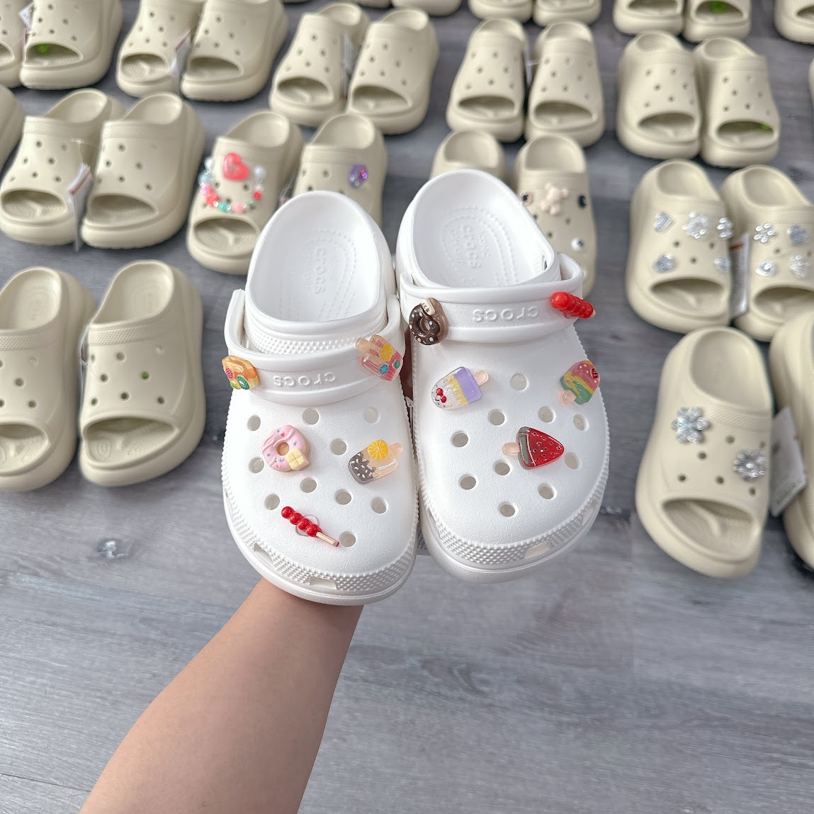 Giày Clog Nữ Crocs Classic Platform White [ 206750-100 ]