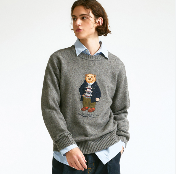 Áo Whoau Steve Premium Jagguard Sweater Grey [ WHADV11U-00 ]