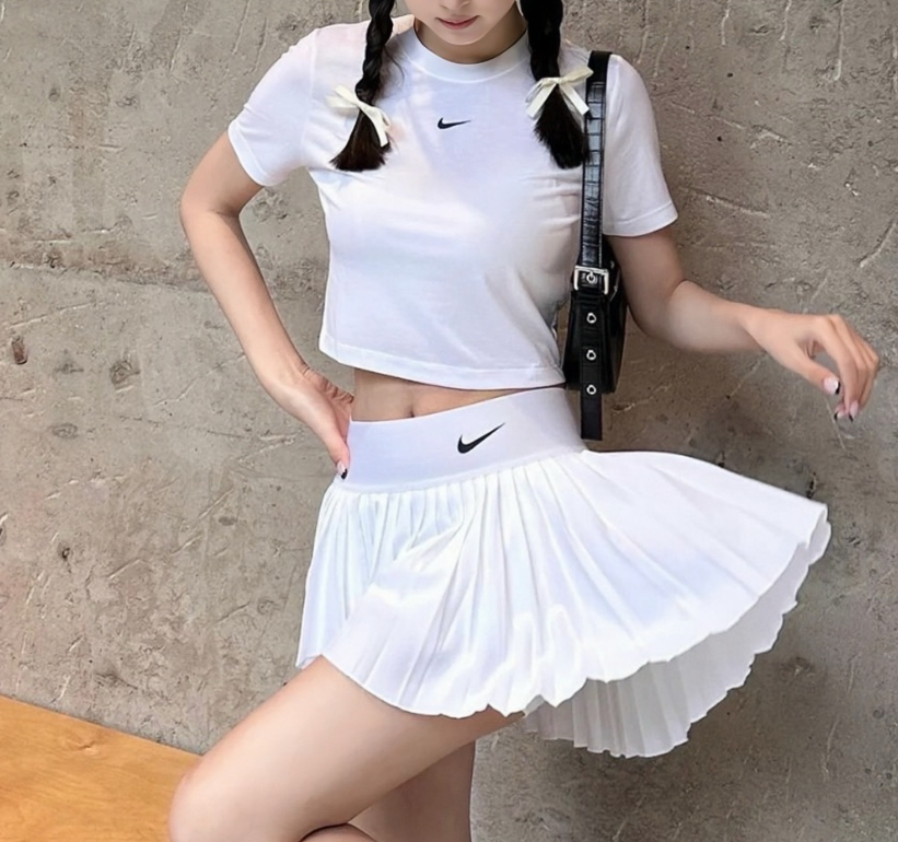 Váy Nike Court Dri-Fit Advantage Pleated Tennis Skirt White [ DR6850-100 ]