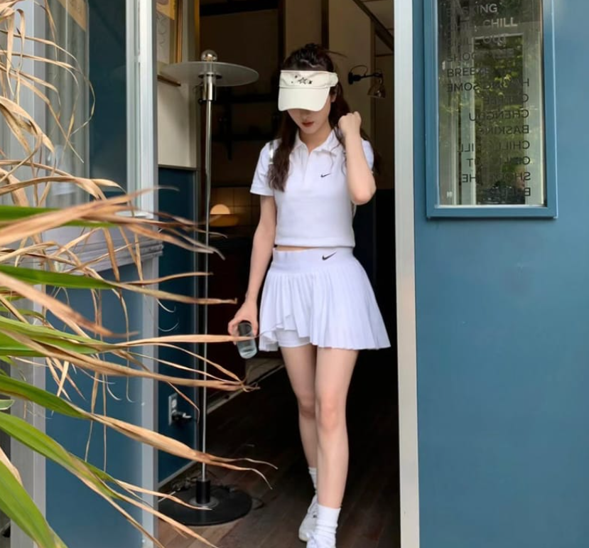 Váy Nike Court Dri-Fit Advantage Pleated Tennis Skirt White [ DR6850-100 ]