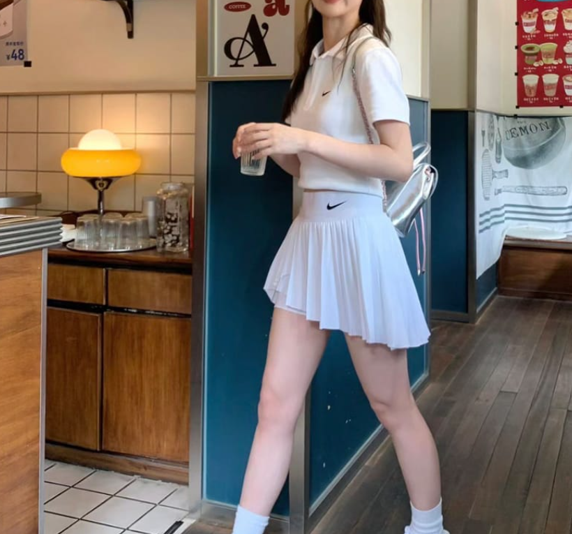 Váy Nike Court Dri-Fit Advantage Pleated Tennis Skirt White [ DR6850-100 ]