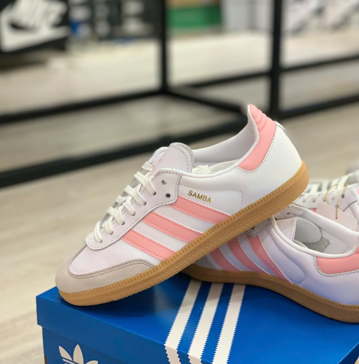 Giày Adidas Samba OG White Coral Pink [ JP5480 ]