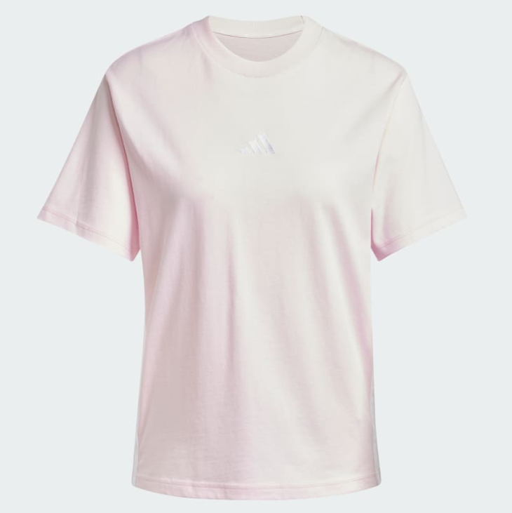 Áo Adidas Cotton 3-Stripes Essentials Pink [ JE1226 ]