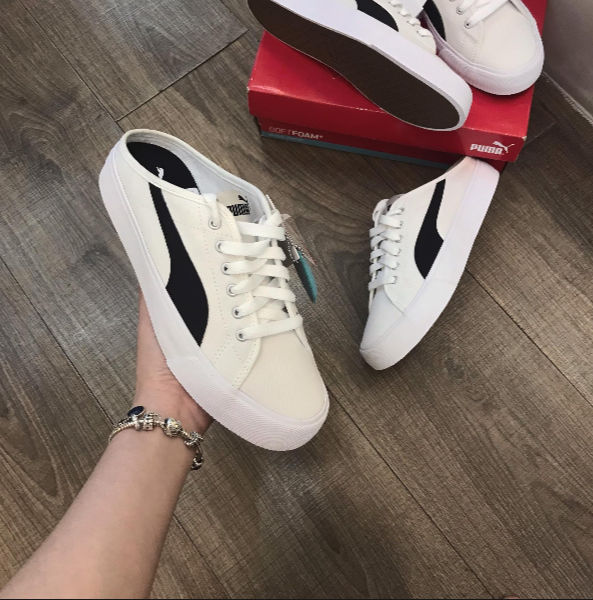Giày Puma Bari Mule White [ 371318 02 ]