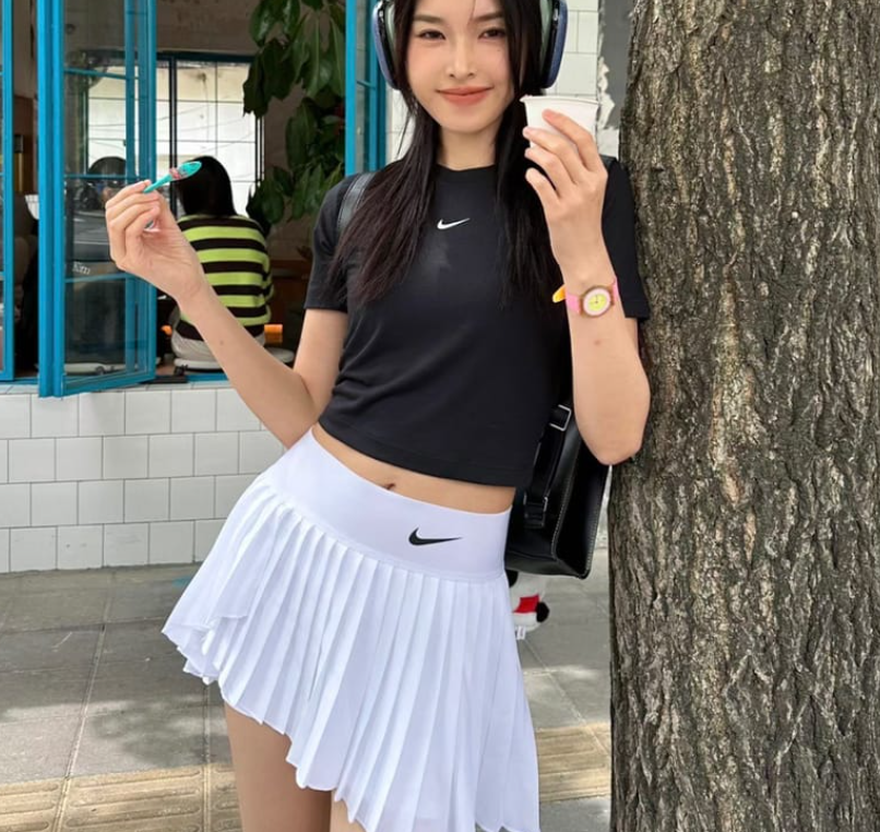 Váy Nike Court Dri-Fit Advantage Pleated Tennis Skirt White [ DR6850-100 ]