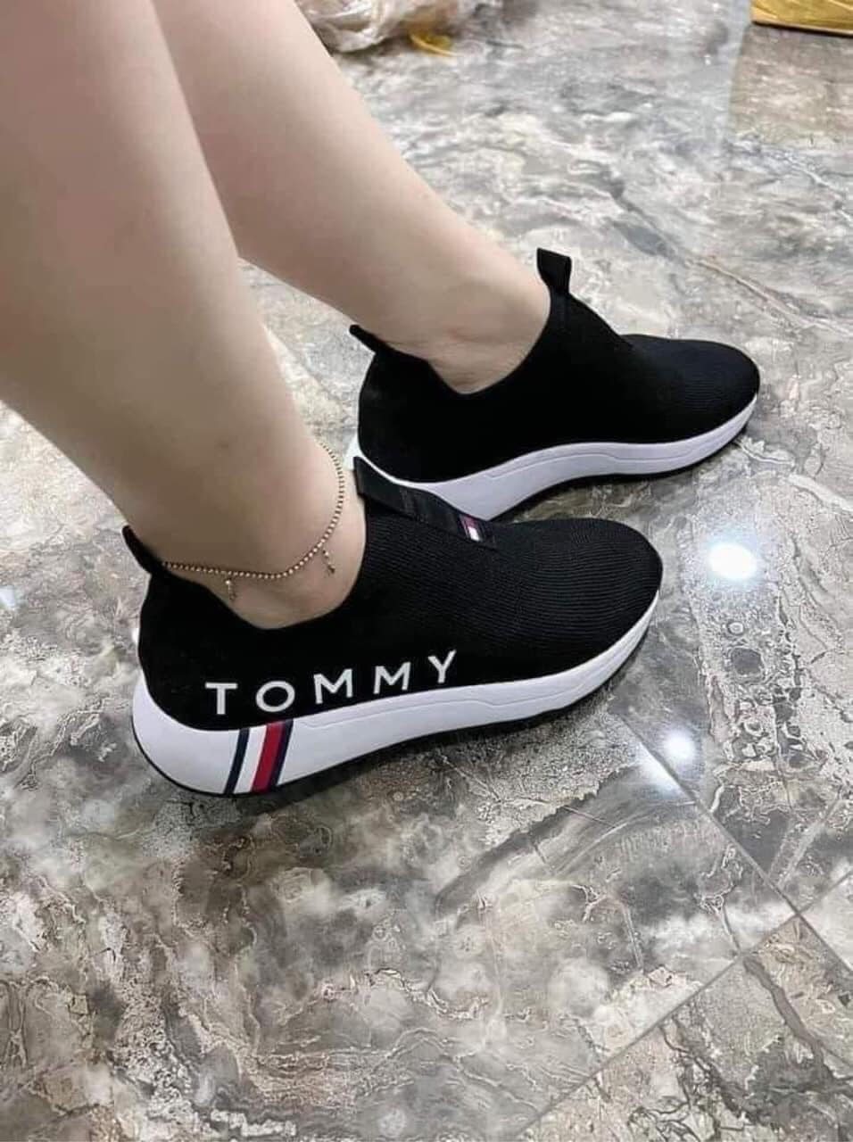 Giày Tommy Hilfiger Aliah Black