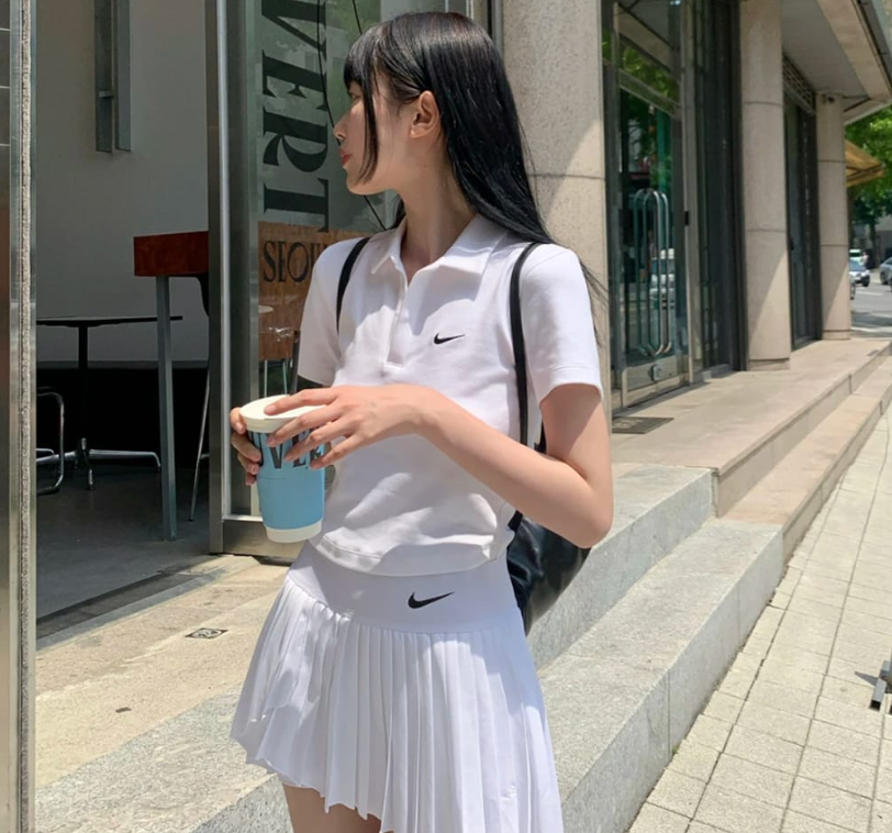 Váy Nike Court Dri-Fit Advantage Pleated Tennis Skirt White [ DR6850-100 ]