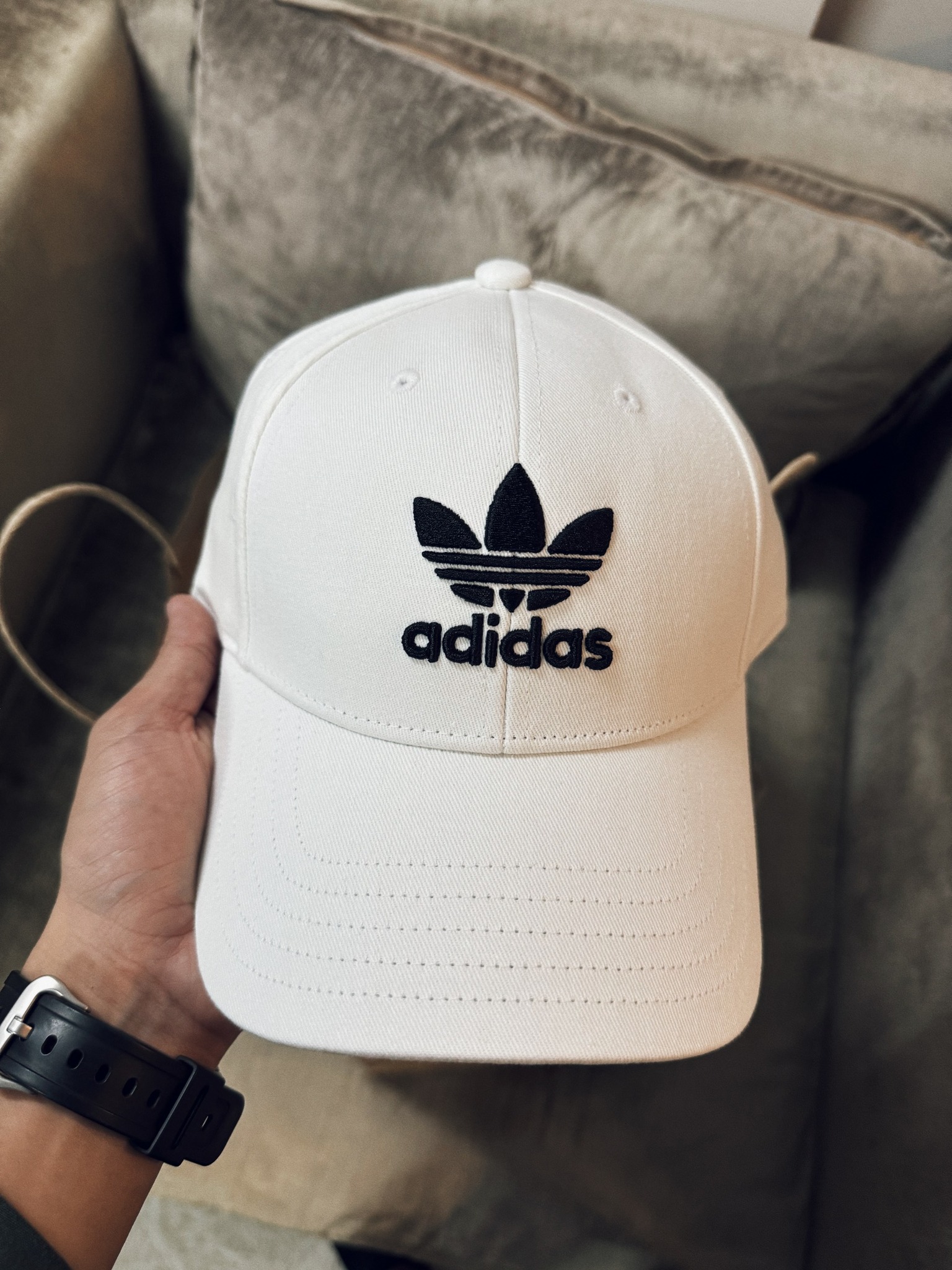 Mũ Adidas Trefoil Baseball Cap White [ FJ2544 ]