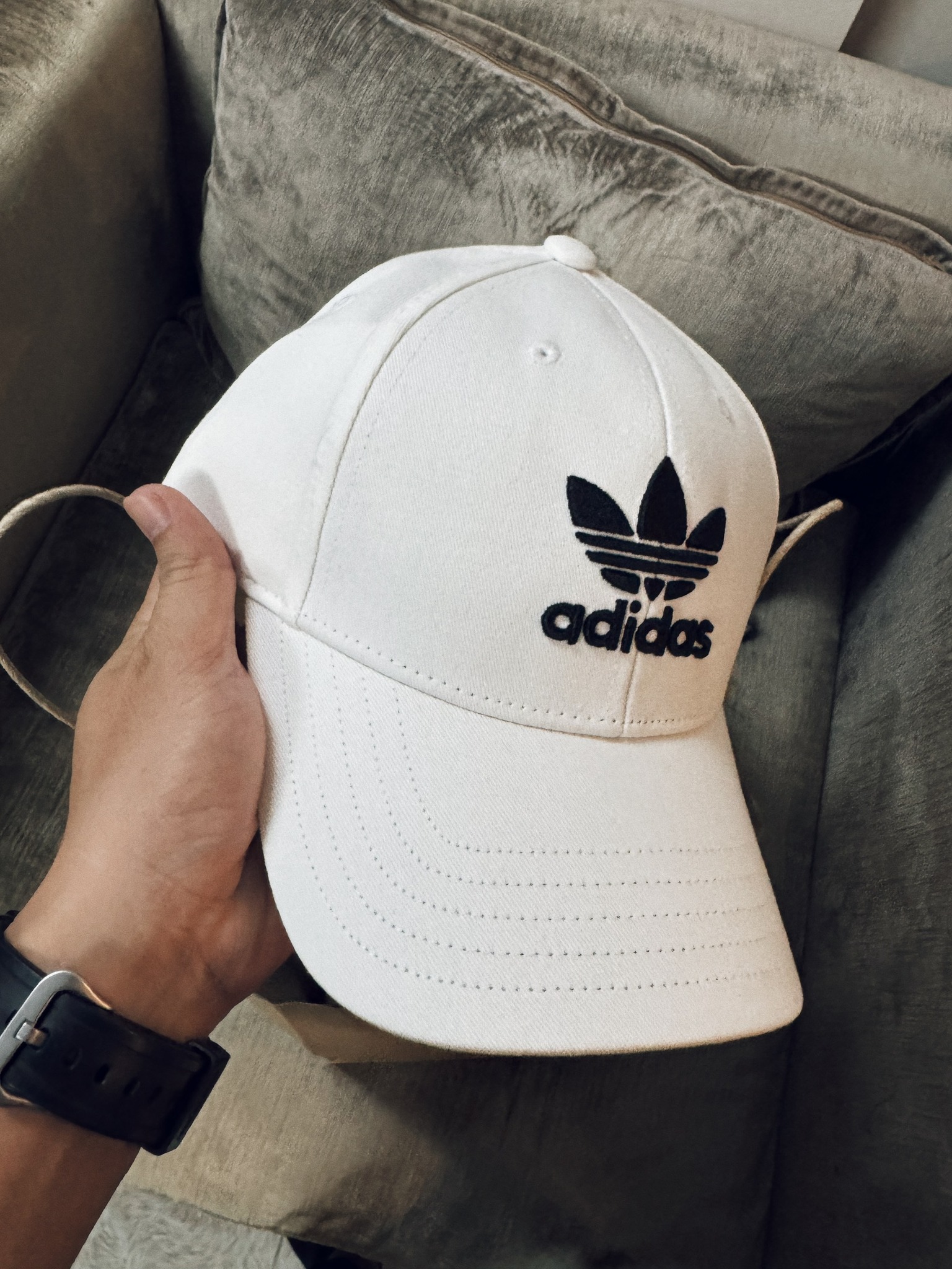 Mũ Adidas Trefoil Baseball Cap White [ FJ2544 ]