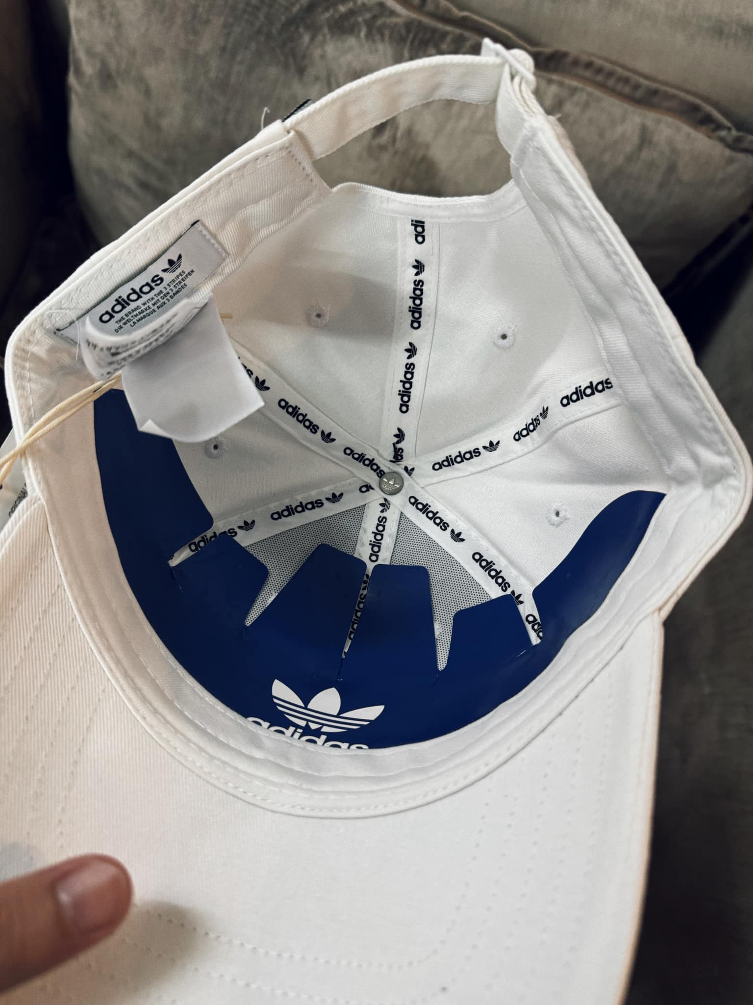 Mũ Adidas Trefoil Baseball Cap White [ FJ2544 ]