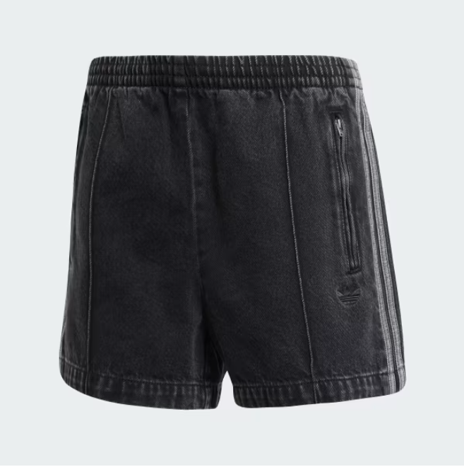 Quần Adidas Quần Short Denim Firebird Adicolor Black [ JD3107 ]