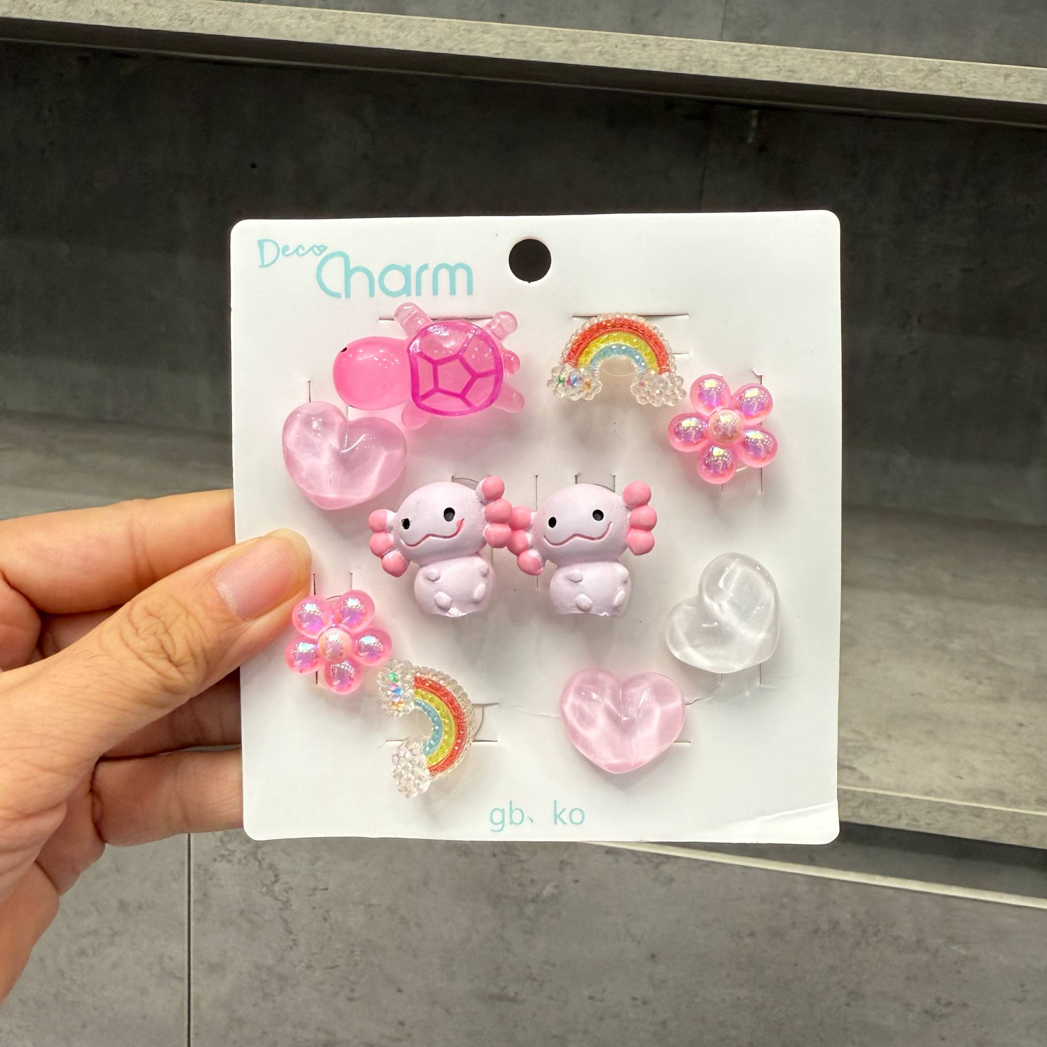 Combo 10 chiếc Jibbitz Crocs, Sticker Gắn Dép, Charm Bearbrick