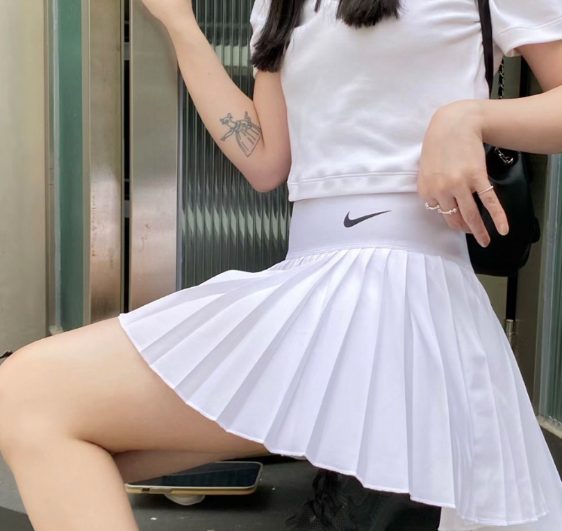 Váy Nike Court Dri-Fit Advantage Pleated Tennis Skirt White [ DR6850-100 ]