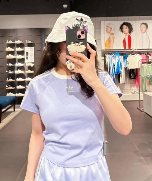 Áo adidas 3 Stripes Baby Violet Tone [ IP0658 ]