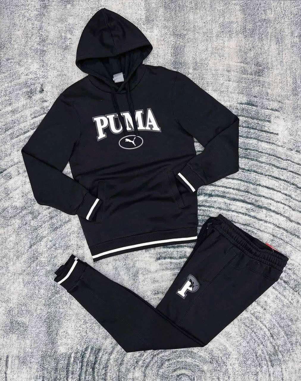 Set Quần Áo Puma Squad Hoodie Black [ 678419-01 / 678420-01 ]