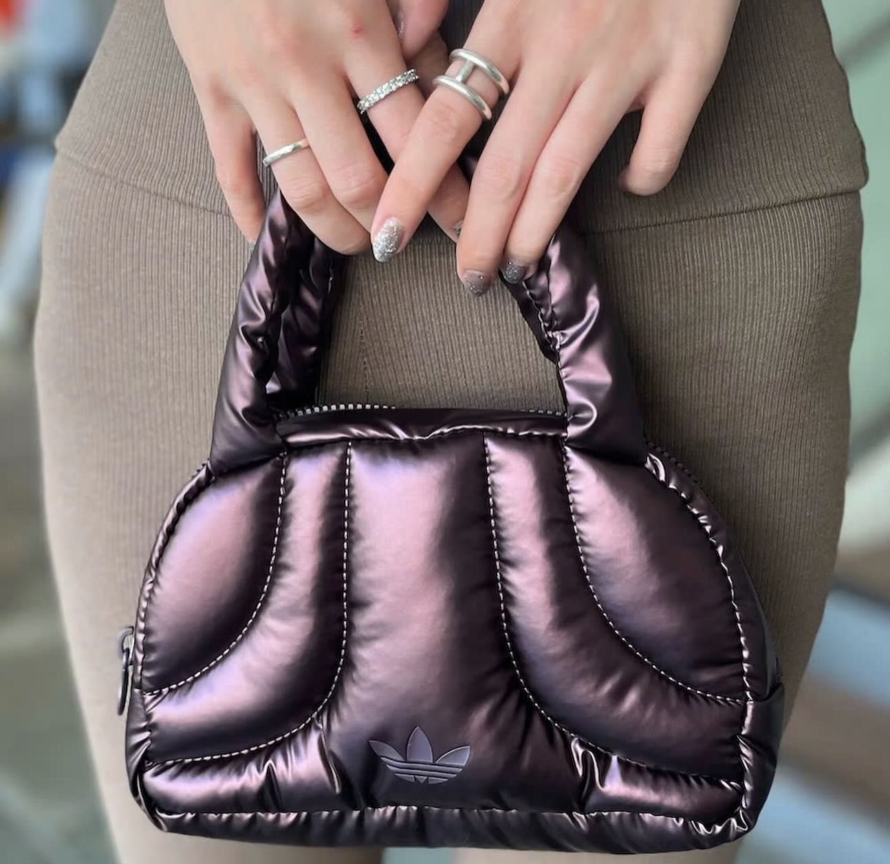 Túi Adidas Mini Bowling Metallic Violet [ IY7039 ]