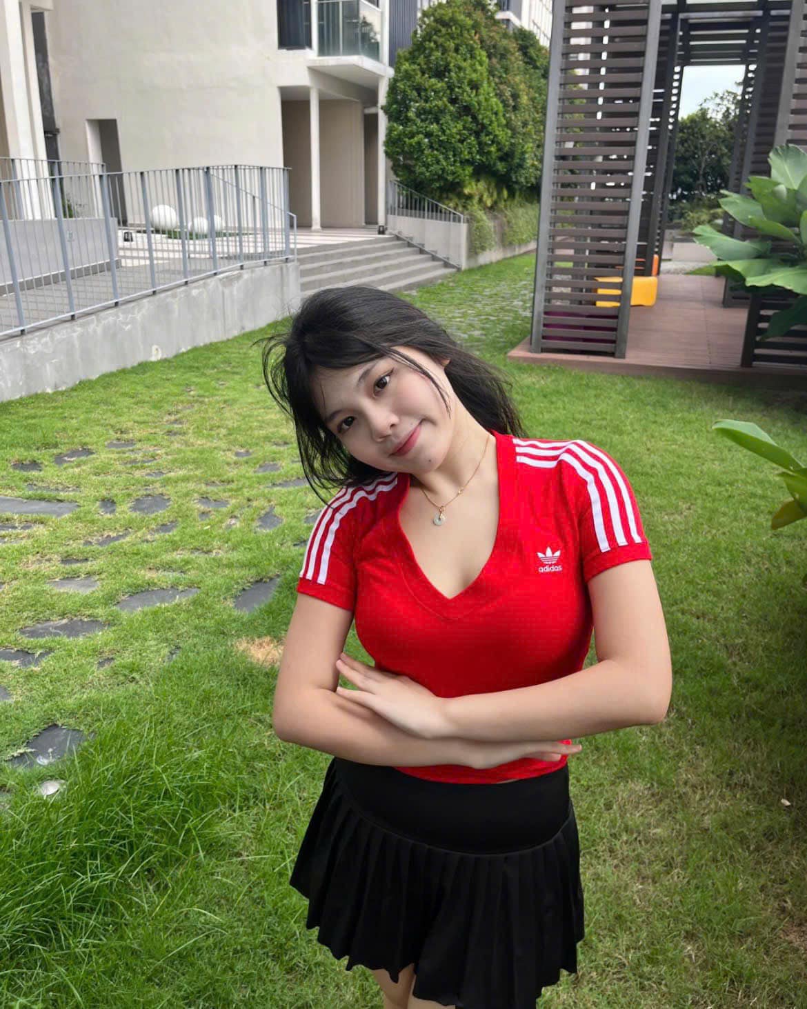 Áo Adidas 3 Stripes V-Neck Slim Red [ IR8116 ]