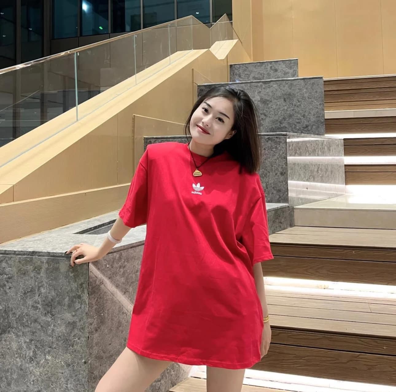 Áo Adidas Essentials Originals Red [ JE0108 ]