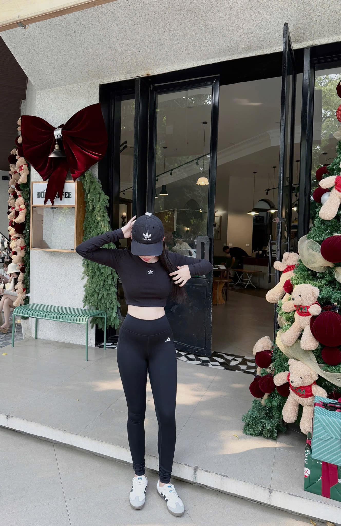 Áo Adidas Essentials Ribbed Crop Long Sleeve Black [ IW5725 ]