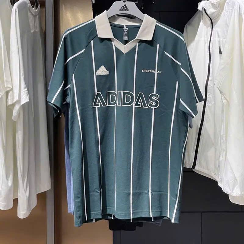 Áo Adidas Polo Tiro Stripe Heavy Jersey Loose Green [ JC5744 ]