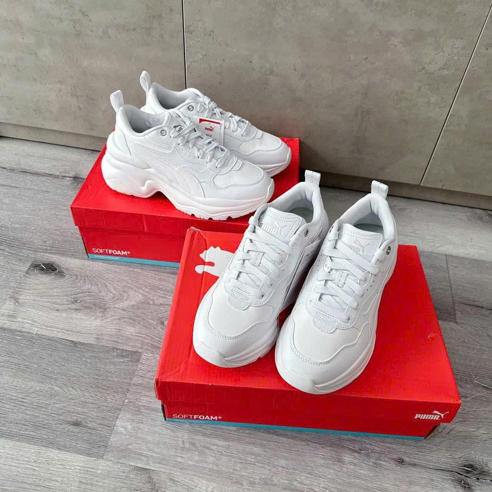 Giày Puma Cilia Wedge White [ 393915 02 ]