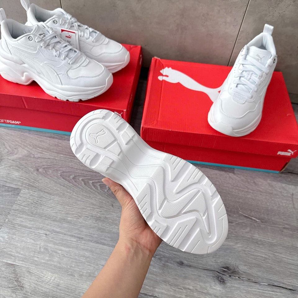 Giày Puma Cilia Wedge White [ 393915 02 ]