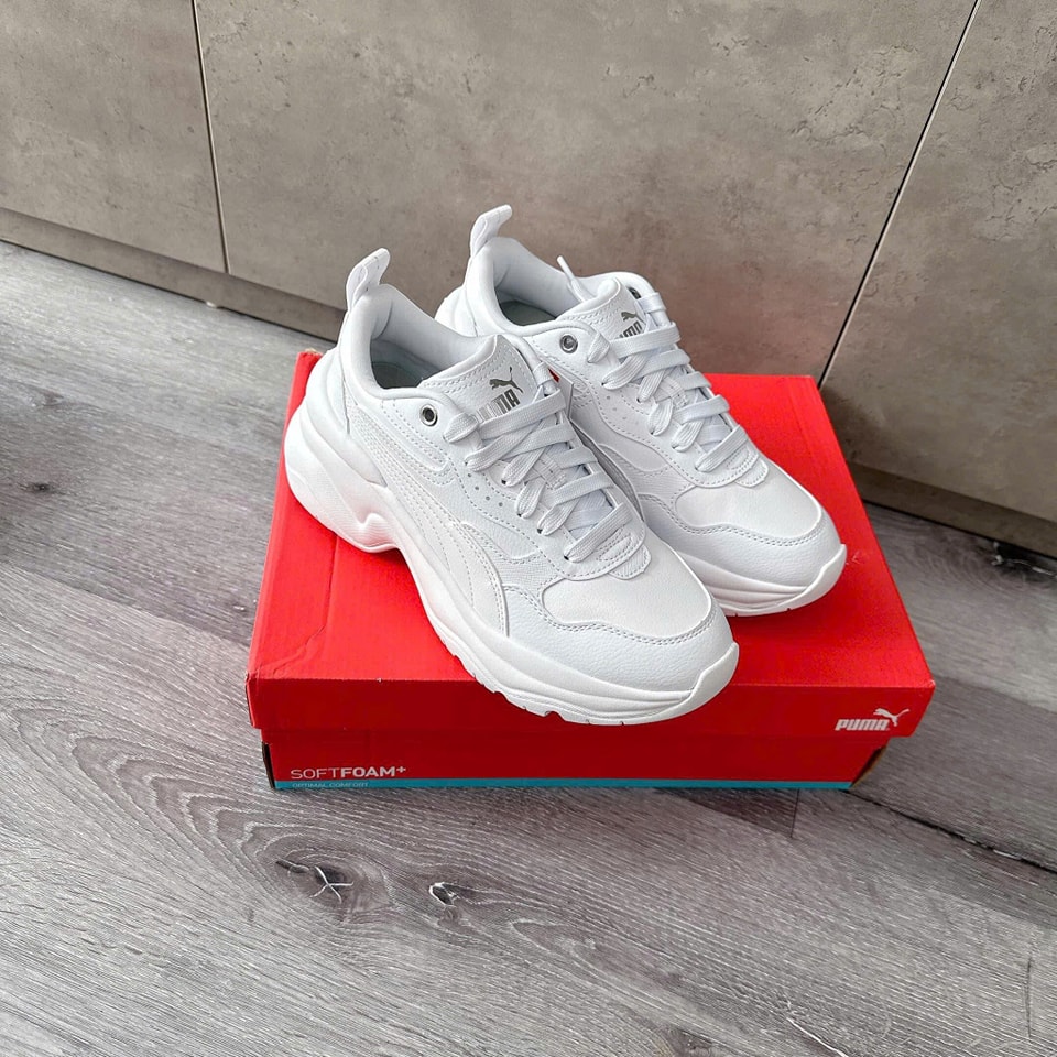 Giày Puma Cilia Wedge White [ 393915 02 ]