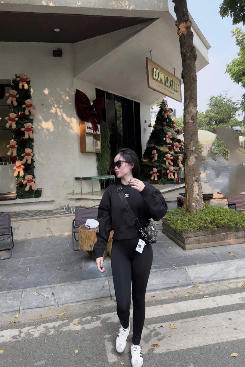 Áo Adidas Sweater Adicolor Essentials Crew Black [ IA6504 ]