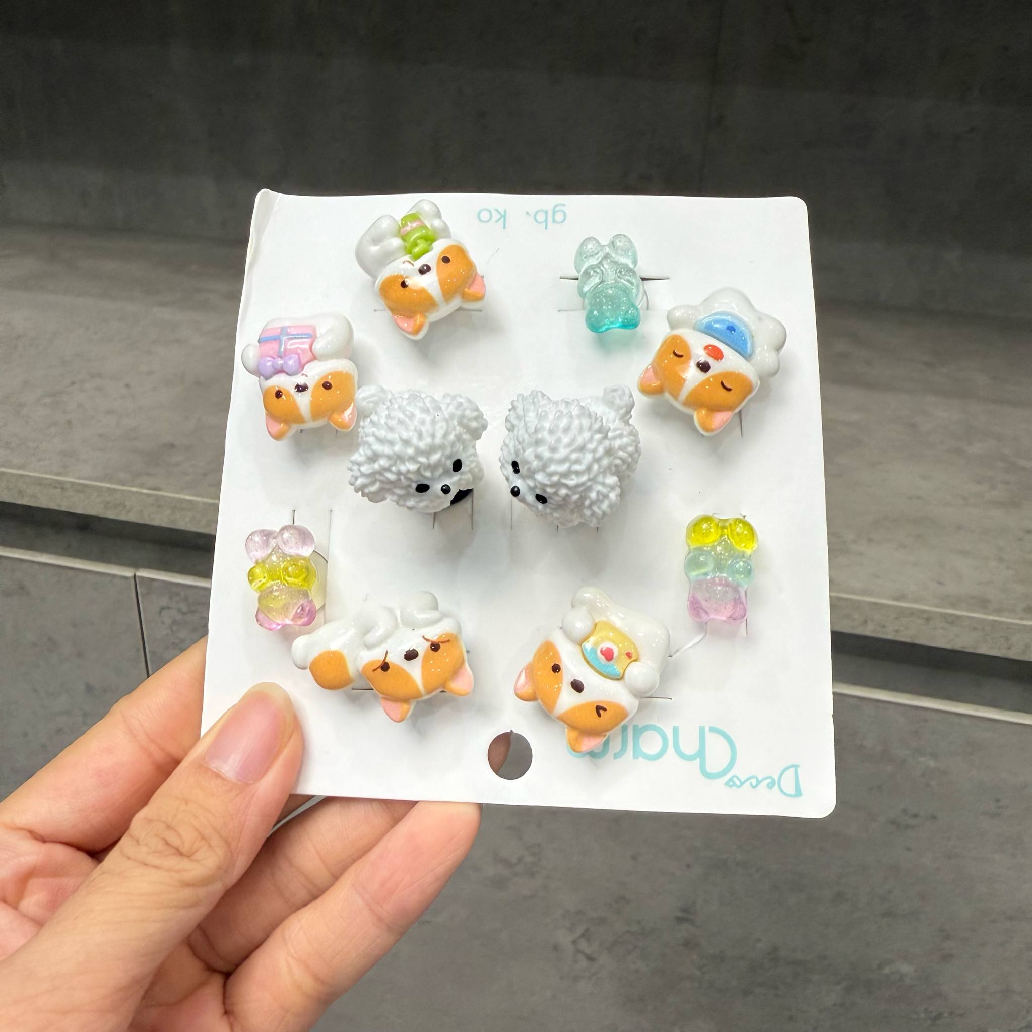 Combo 10 chiếc Jibbitz Crocs, Sticker Gắn Dép, Charm Bearbrick