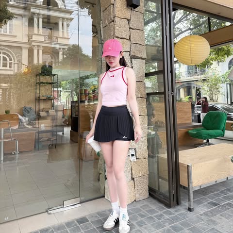 Chân Váy Adidas Detached Waistband Woven Pleated Skort Black [ JK0583 ]