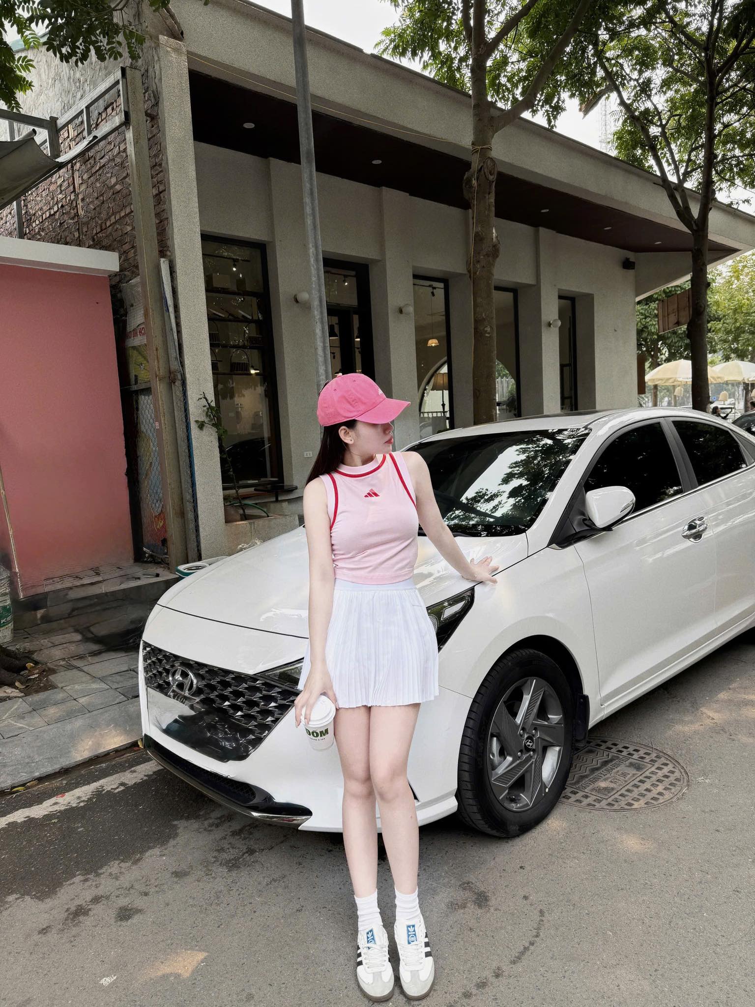 Áo Adidas Essentials Color-Pop Cotton Crop Tank Top Pink [ JD5554 ]