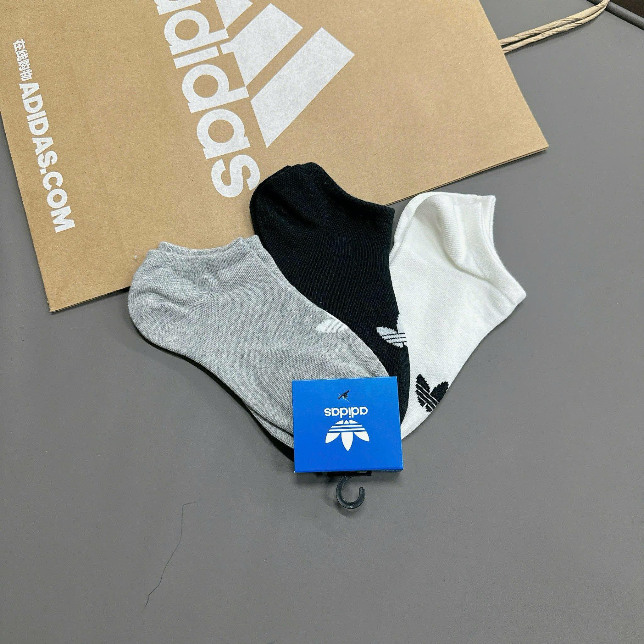 Set Tất Adidas Originals 3 Pack Trefoil Liner [ FT8524 ]