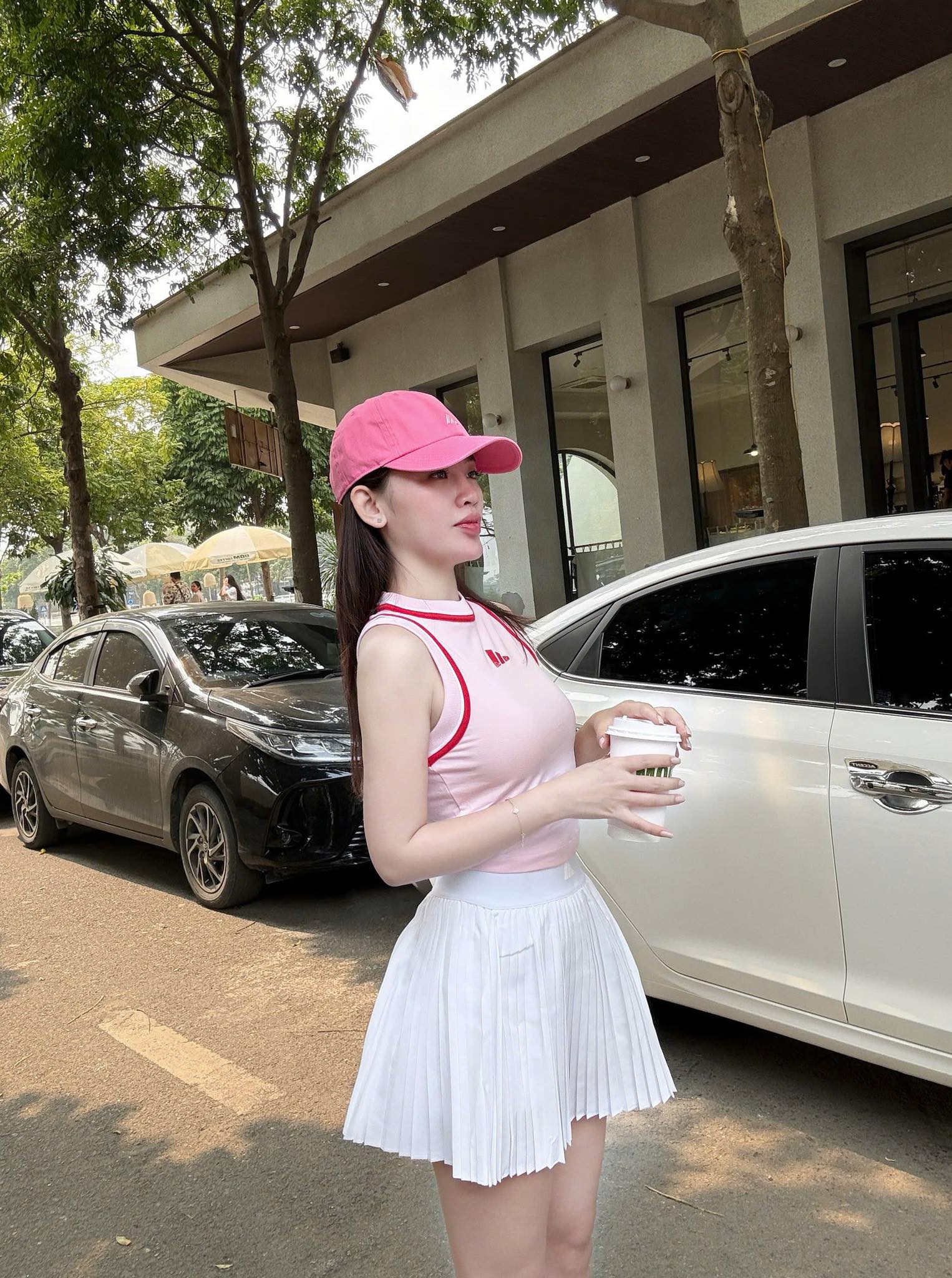 Áo Adidas Essentials Color-Pop Cotton Crop Tank Top Pink [ JD5554 ]