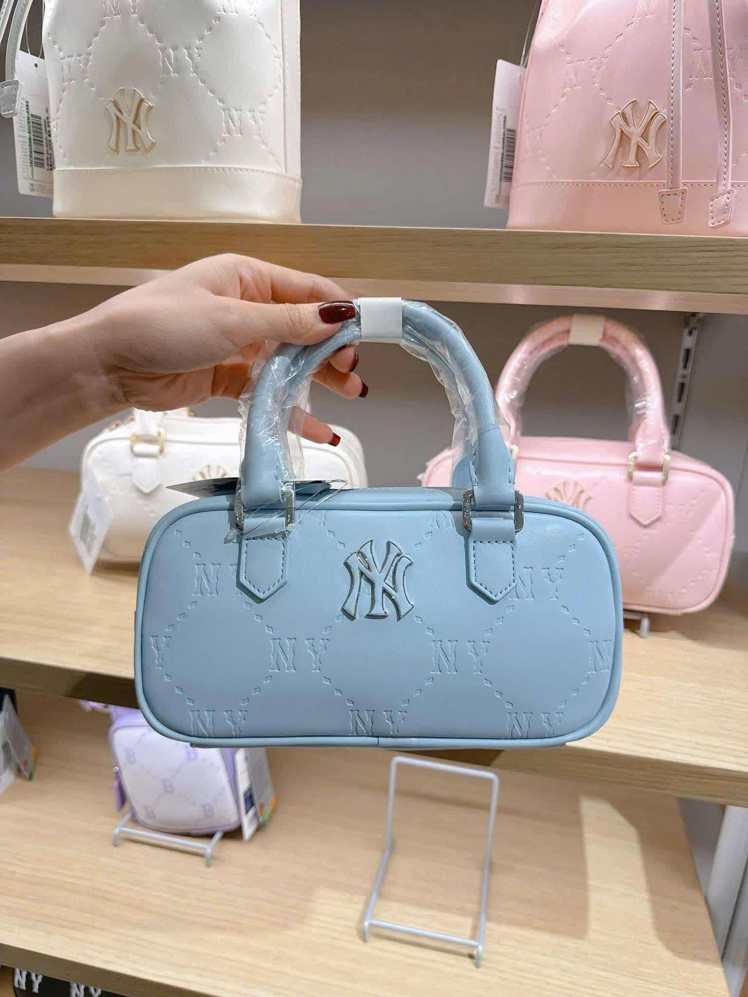 Túi MLB NY Classic Monogram Jacquard Boston Màu Xanh [ 7ACRMD55N-50SBL ]