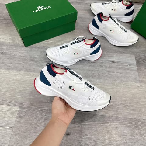 Giày Lacoste Run Spin Knit Toly  01211 1 SFA White Navy [ 7-42SFA0074407 ]