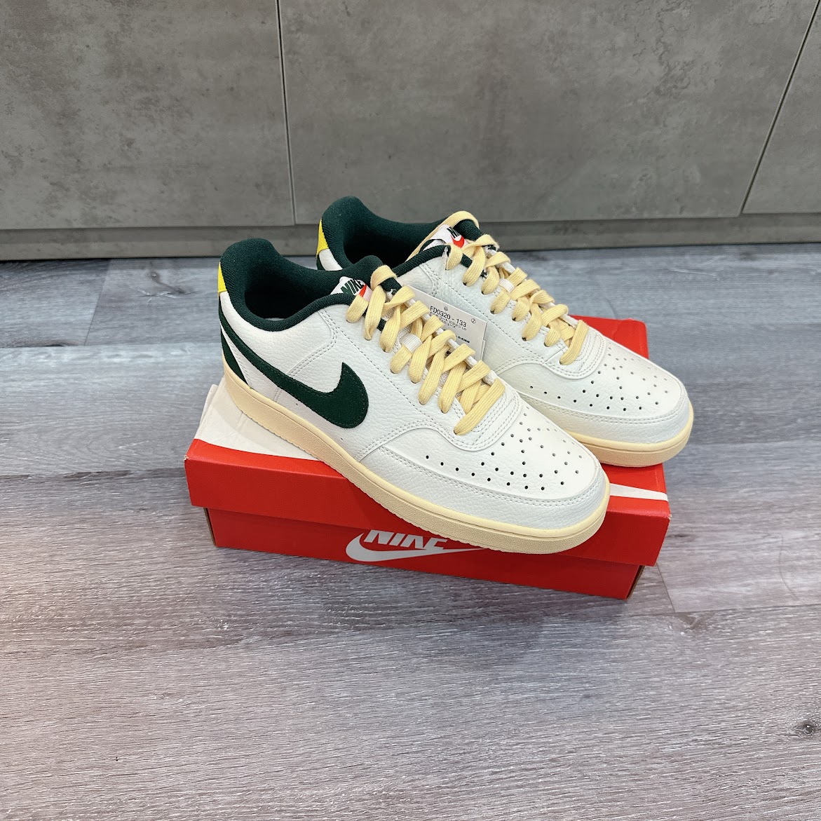 Giày Nike Court Vision Low Sail Pro Green Opti Yellow [ FD0320 133 ]