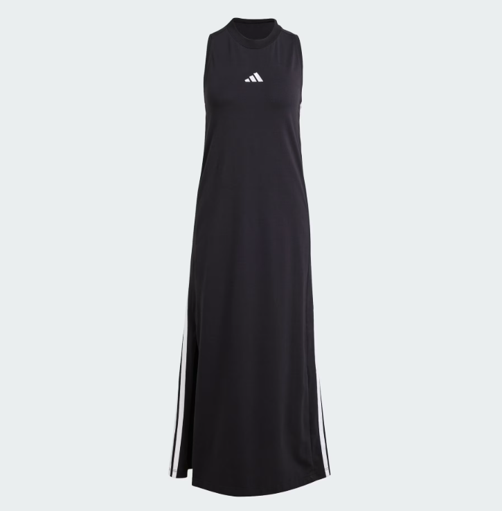 Váy Adidas Essentials 3-Stripes Long Racerback Dress Black [ JE1208 ]